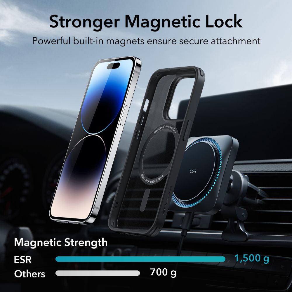 Classic Hybrid HaloLock MagSafe iPhone 14 Pro Nero