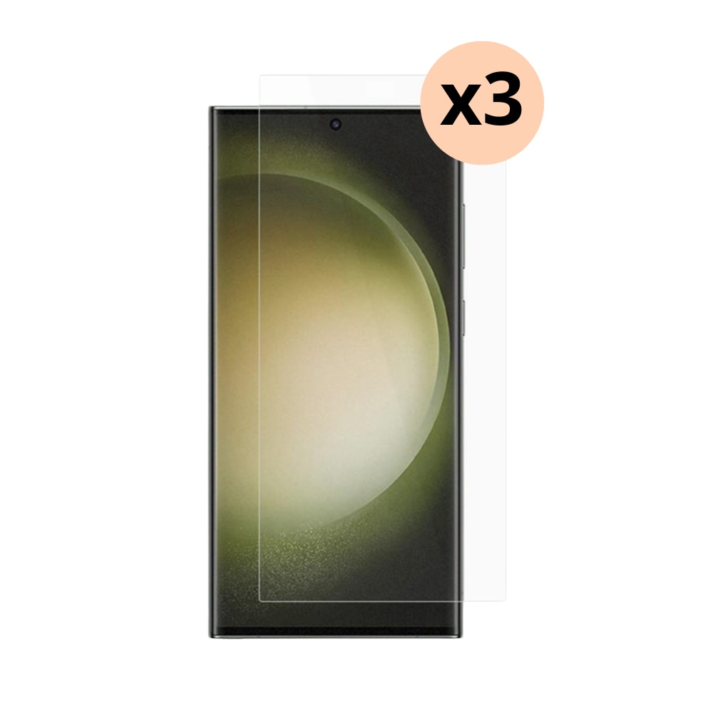 Kit per Samsung Galaxy S24 Ultra, 3 pezzi Proteggischermo in vetro temperato 0.3mm