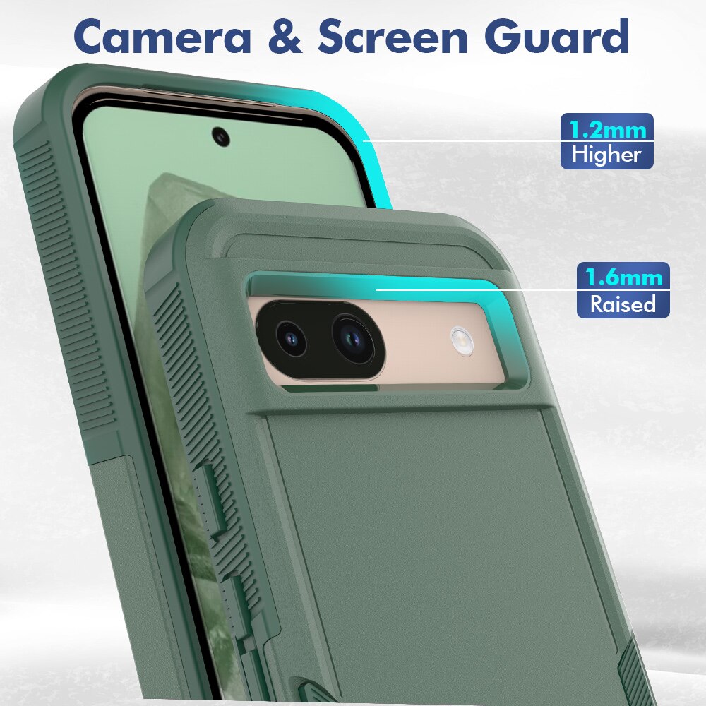 Cover ibride Off-road Google Pixel 8a, verde