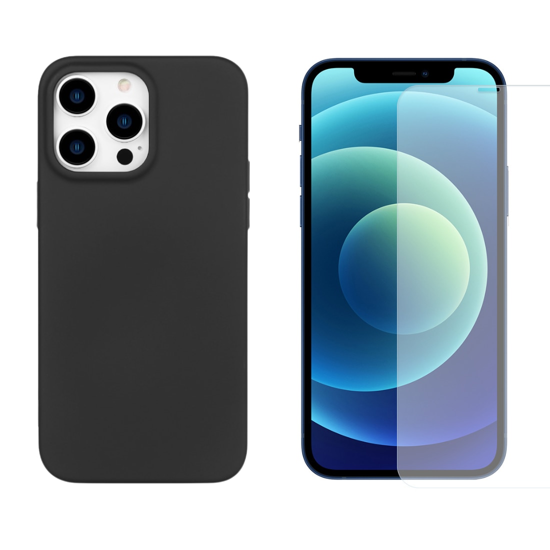 Kit per iPhone 14 Pro : Cover TPU e proteggischermo