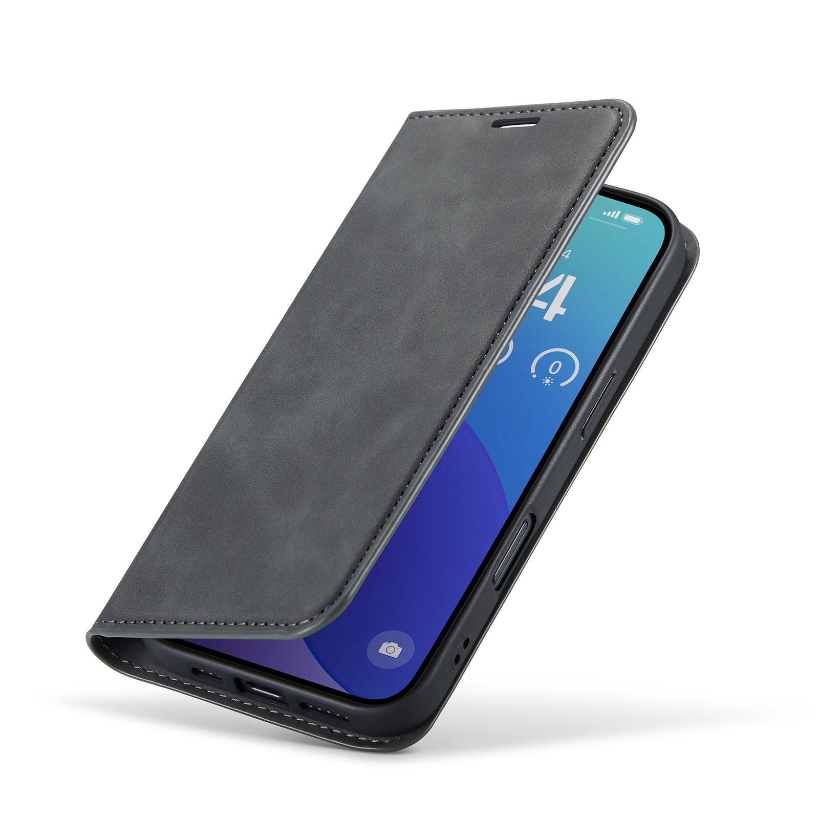Cover portafoglio sottili iPhone 16 Pro Max Nero