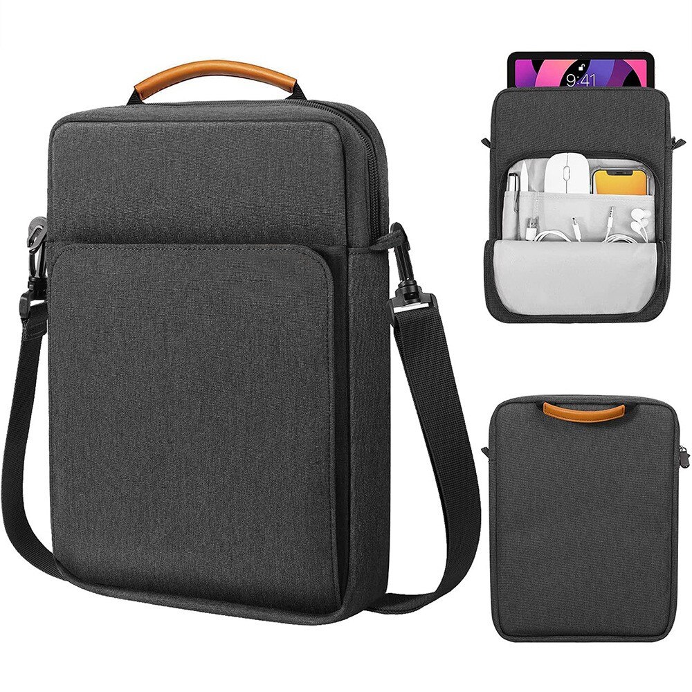 Borsa per tablet con tracolla up to 11" grigio