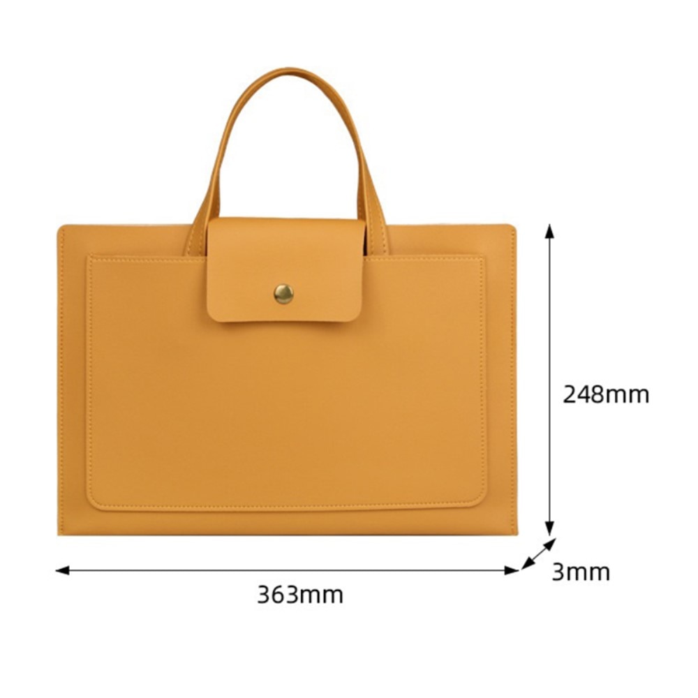 Elegante borsa per laptop con manici 14", nero