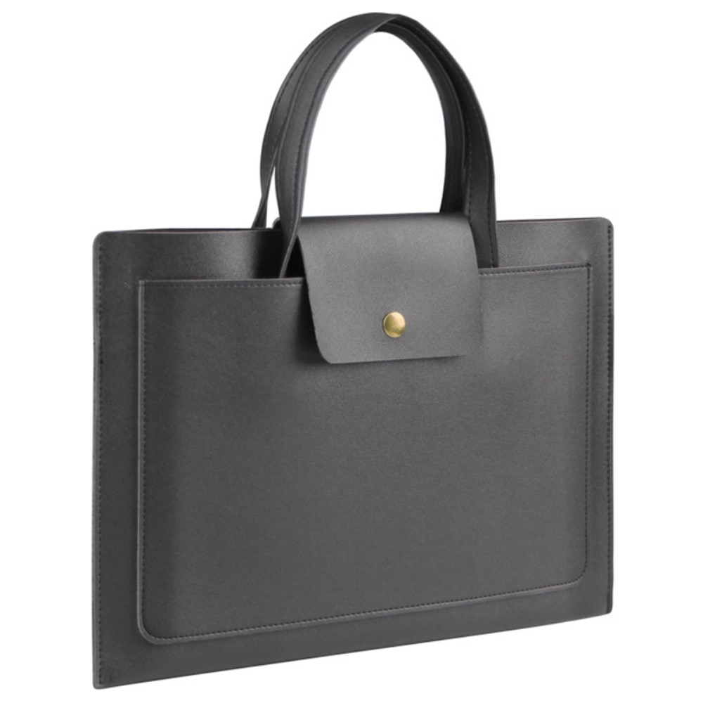 Elegante borsa per laptop con manici 16", nero