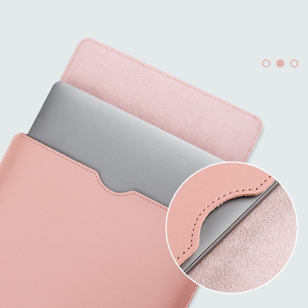 Sleeve in pelle per portatile 14", rosa