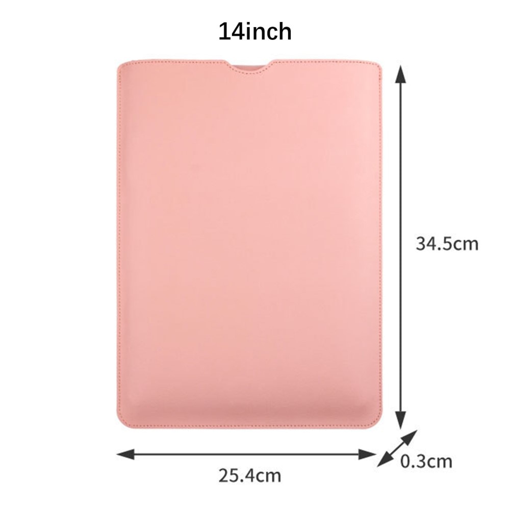 Sleeve in pelle per portatile 14", rosa