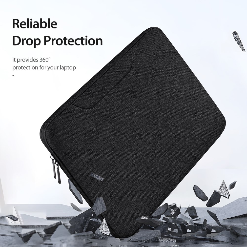 Custodia resistente agli urti con maniglia per laptop 13.9" nero