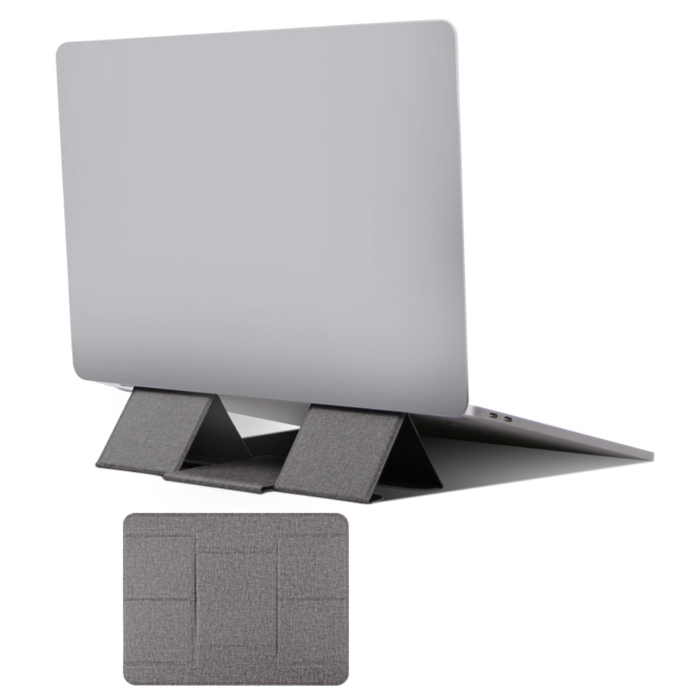 Supporto pieghevole per laptop grigio