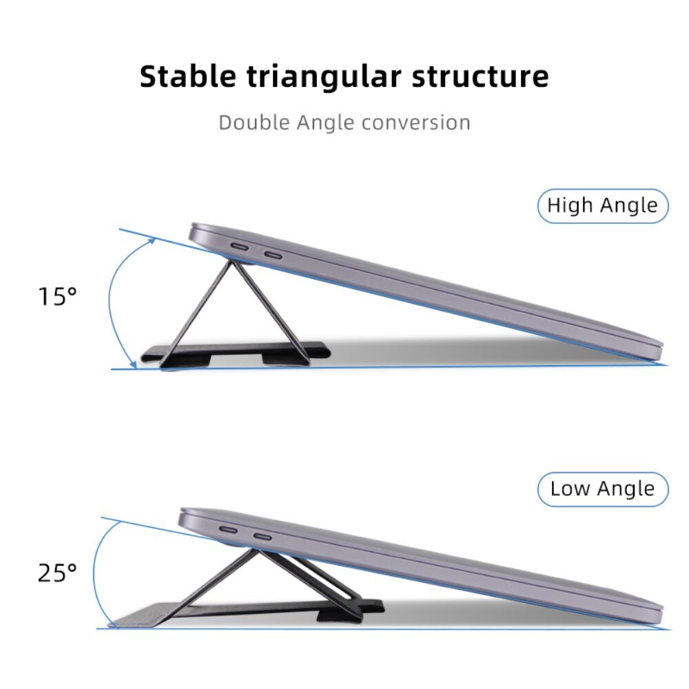 Supporto pieghevole per laptop grigio