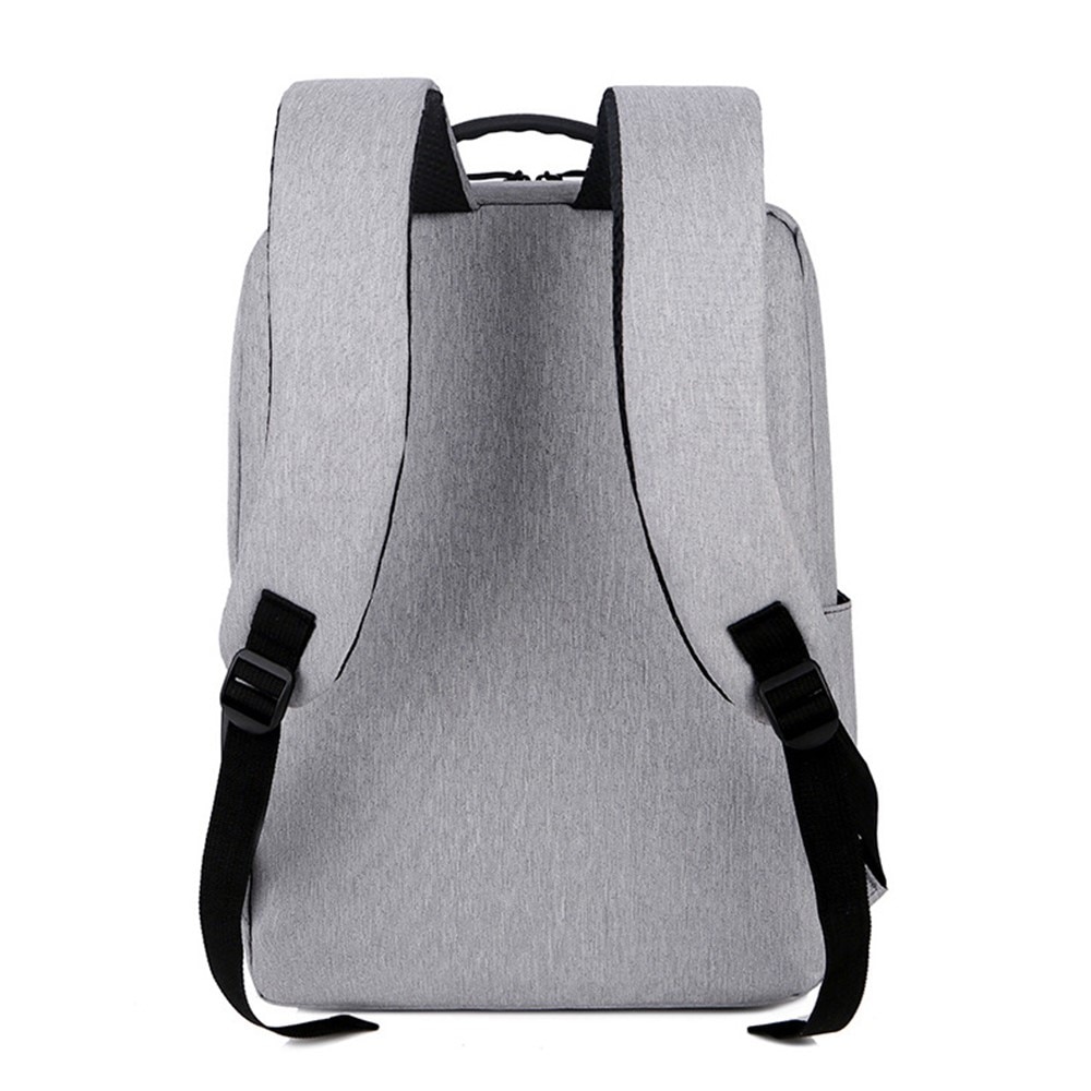 Zaino in nylon resistente all'acqua per laptop fino a 16 pollici, grigio