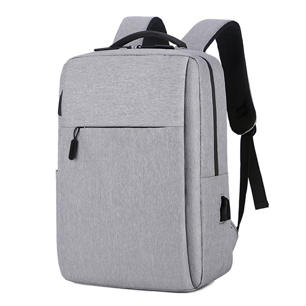 Zaino in nylon resistente all'acqua per laptop fino a 16 pollici, grigio