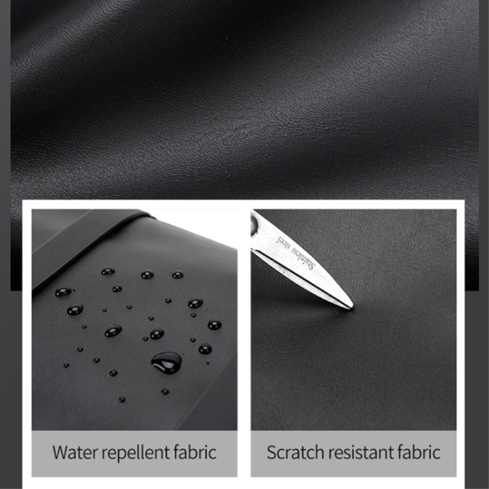 Zaino resistente all'acqua con fibbie doppie, marrone
