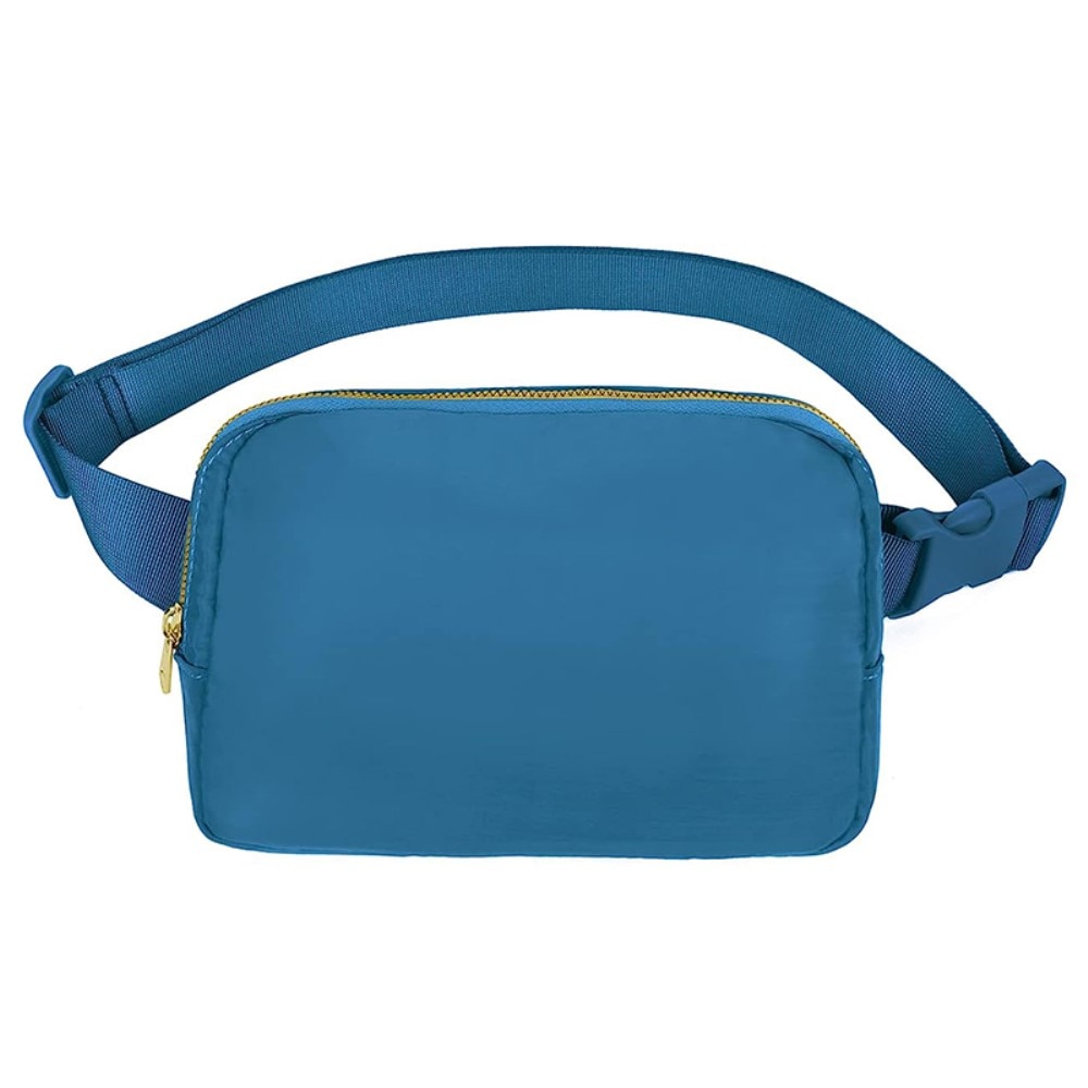 Borsa a tracolla in nylon, blu