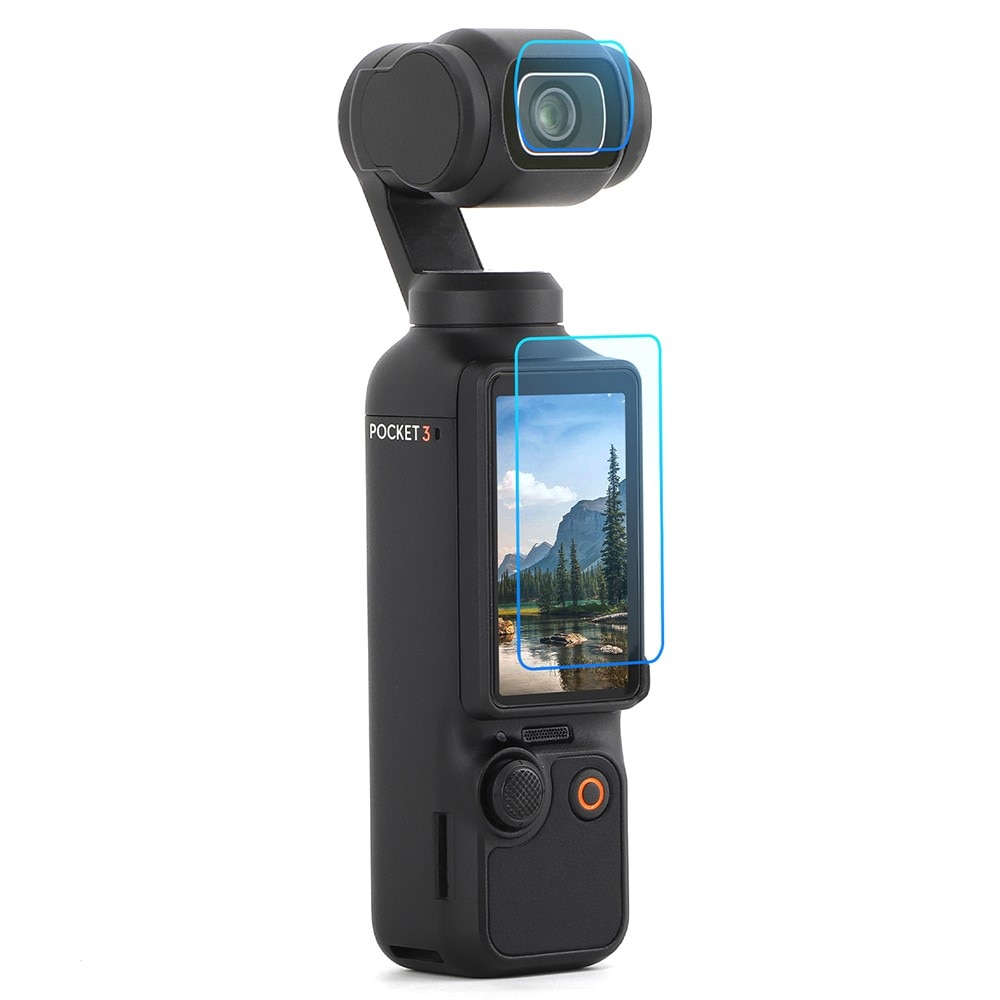 Protezione fotocamera e schermo in vetro temperato DJI Osmo Pocket 3