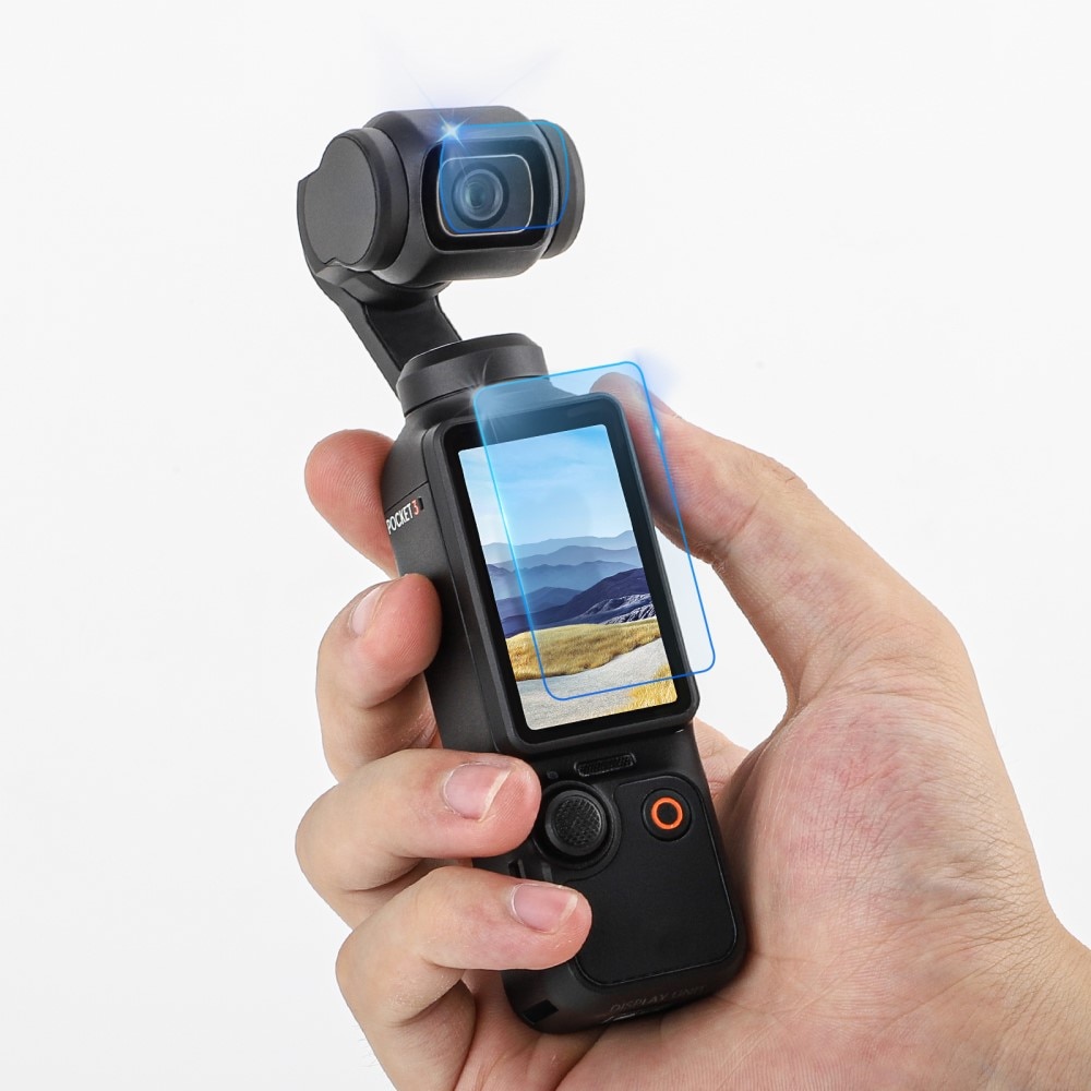 Protezione fotocamera e schermo in vetro temperato DJI Osmo Pocket 3