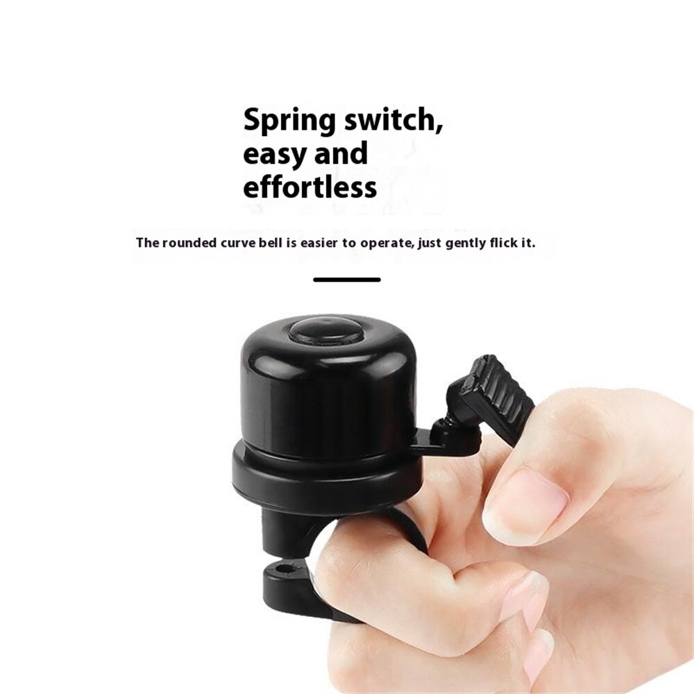 Campanello per bici con supporto per Apple AirTag, nero