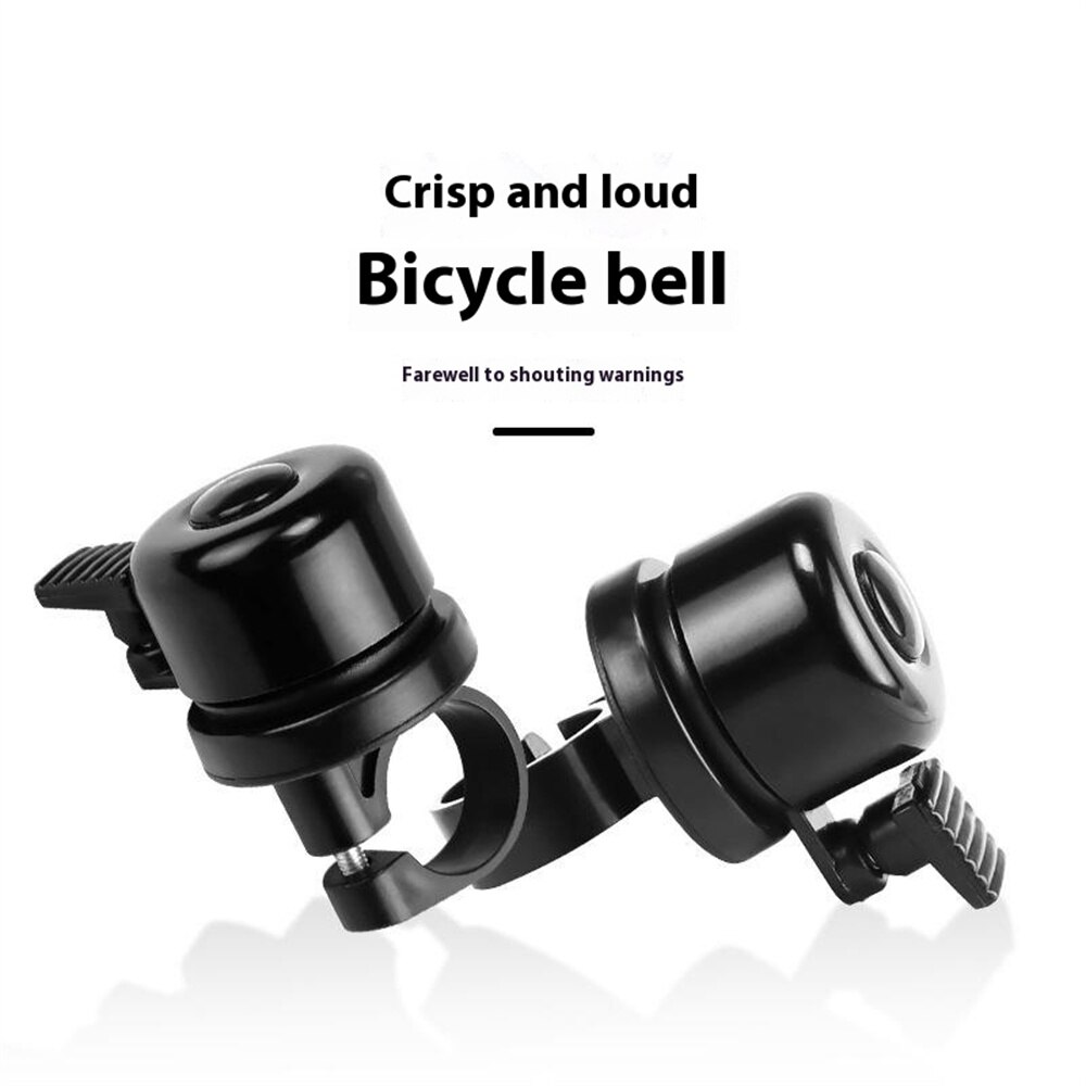 Campanello per bici con supporto per Apple AirTag, nero
