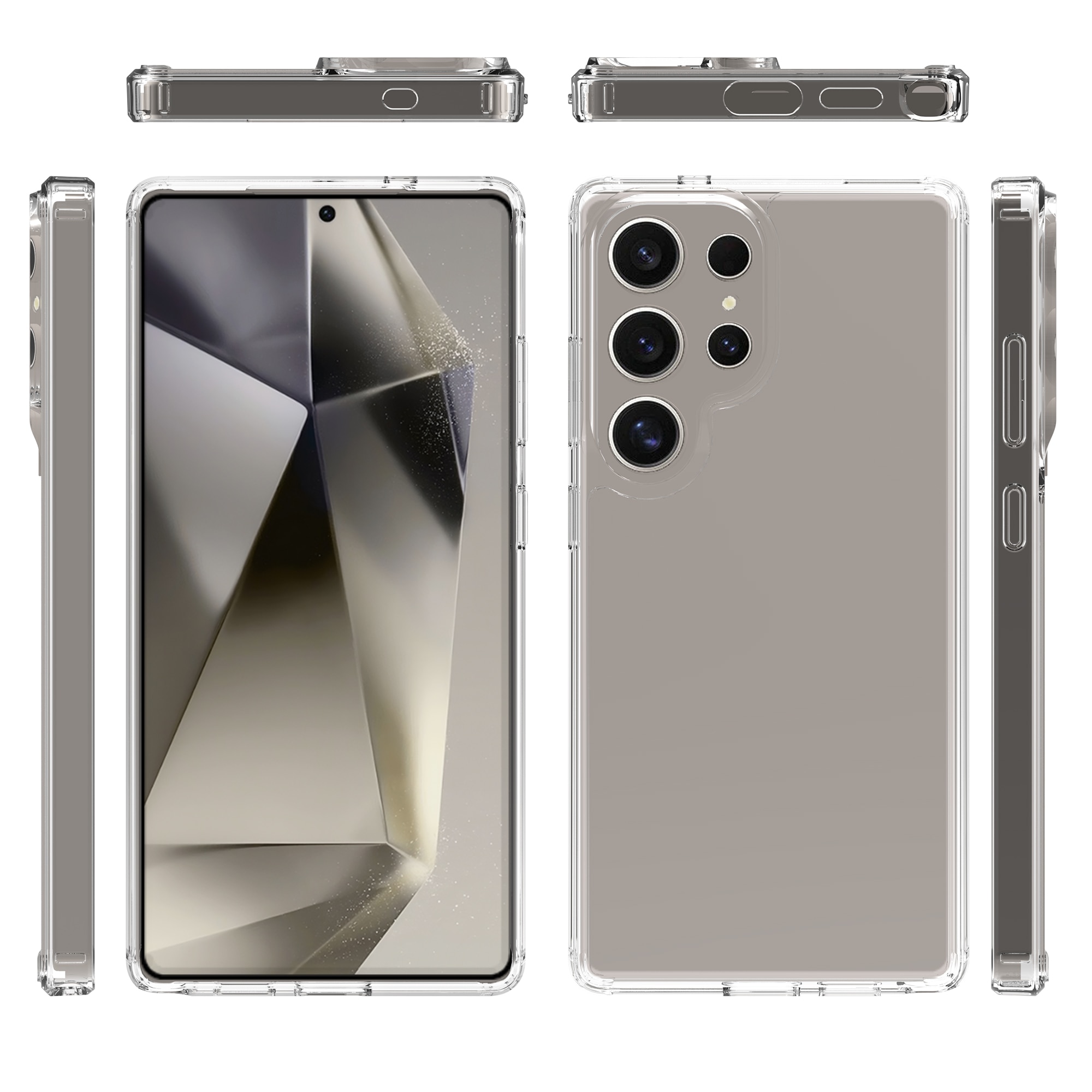 Cover ibride per Samsung Galaxy S25 Ultra Trasparente