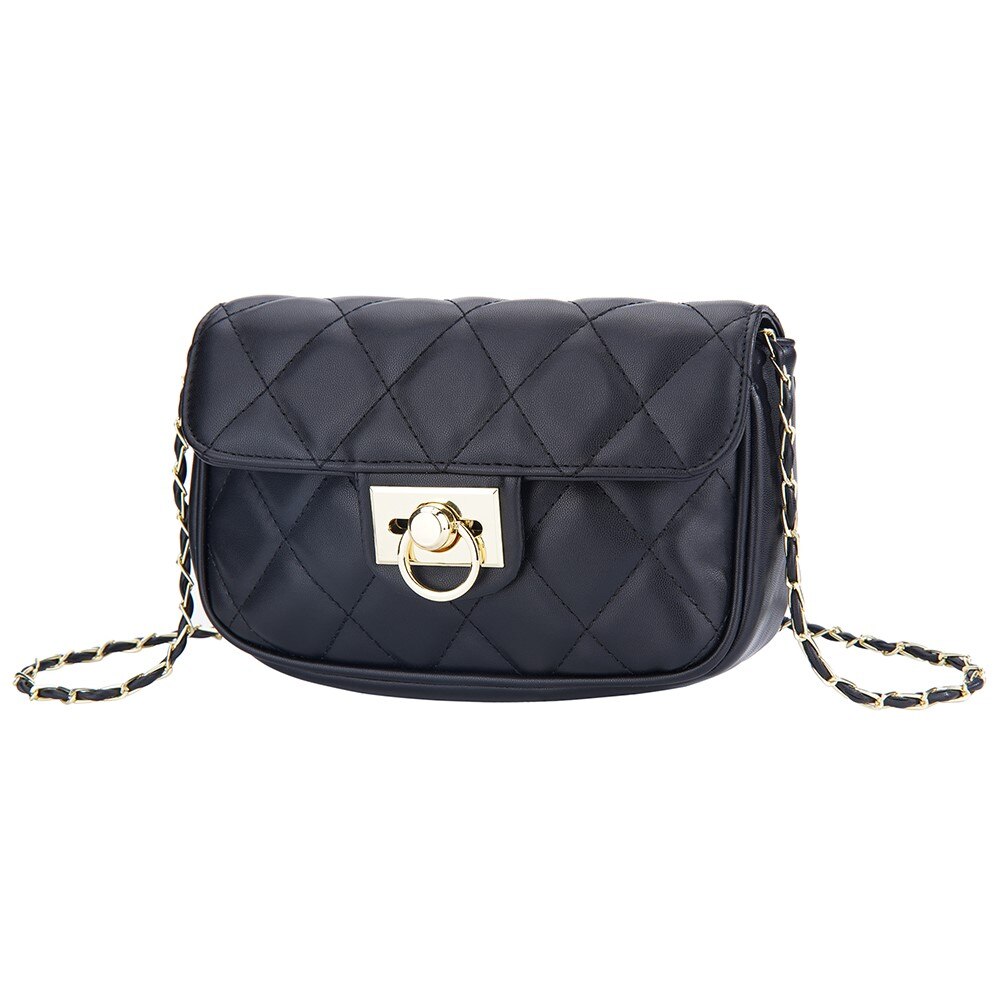 Quilted Crossbody Shoulder Bag nero