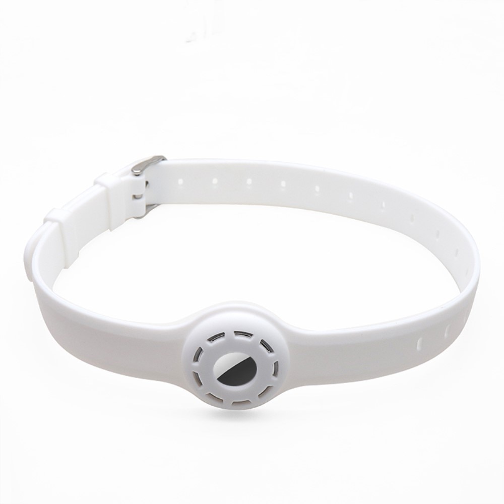 Collare per cani in silicone AirTag Bianco