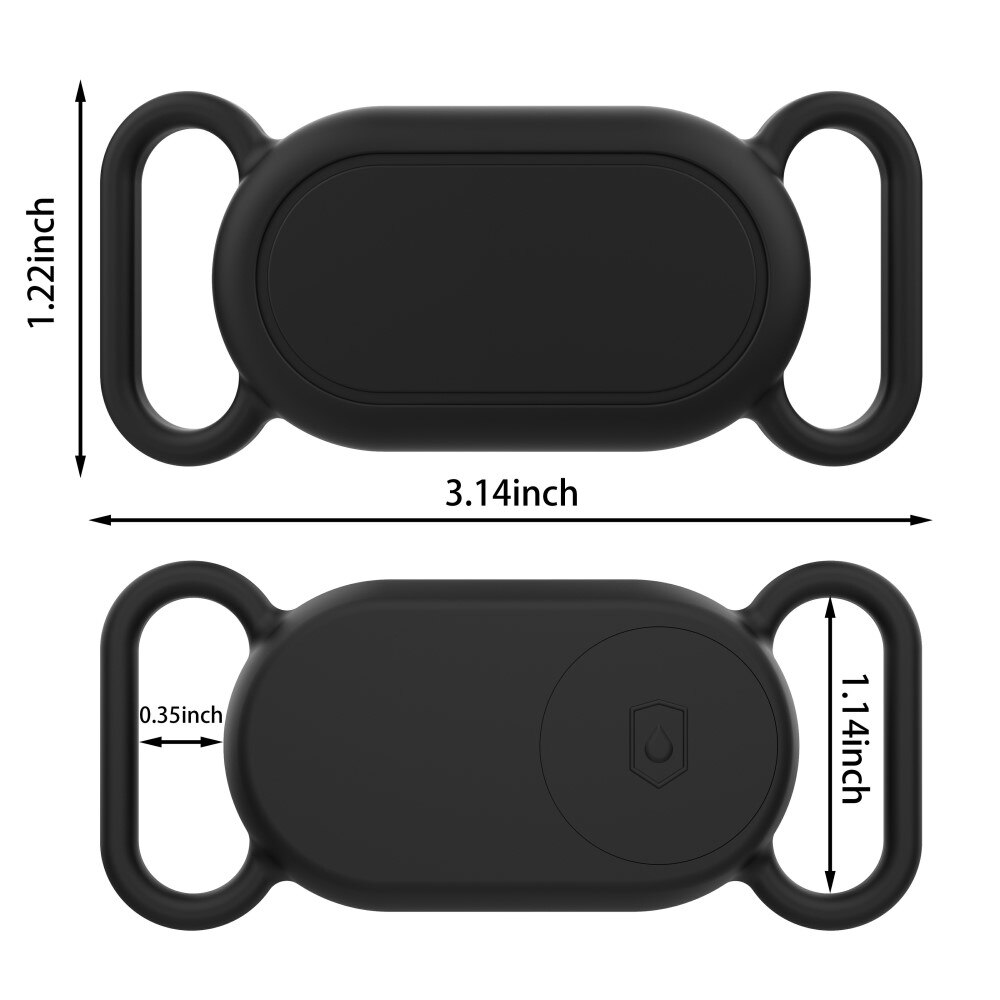 Cover del collare per cani Samsung Galaxy SmartTag 2 nero