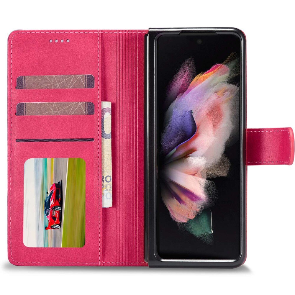 Custodie a portafoglio Samsung Galaxy Z Fold 4 Rosa