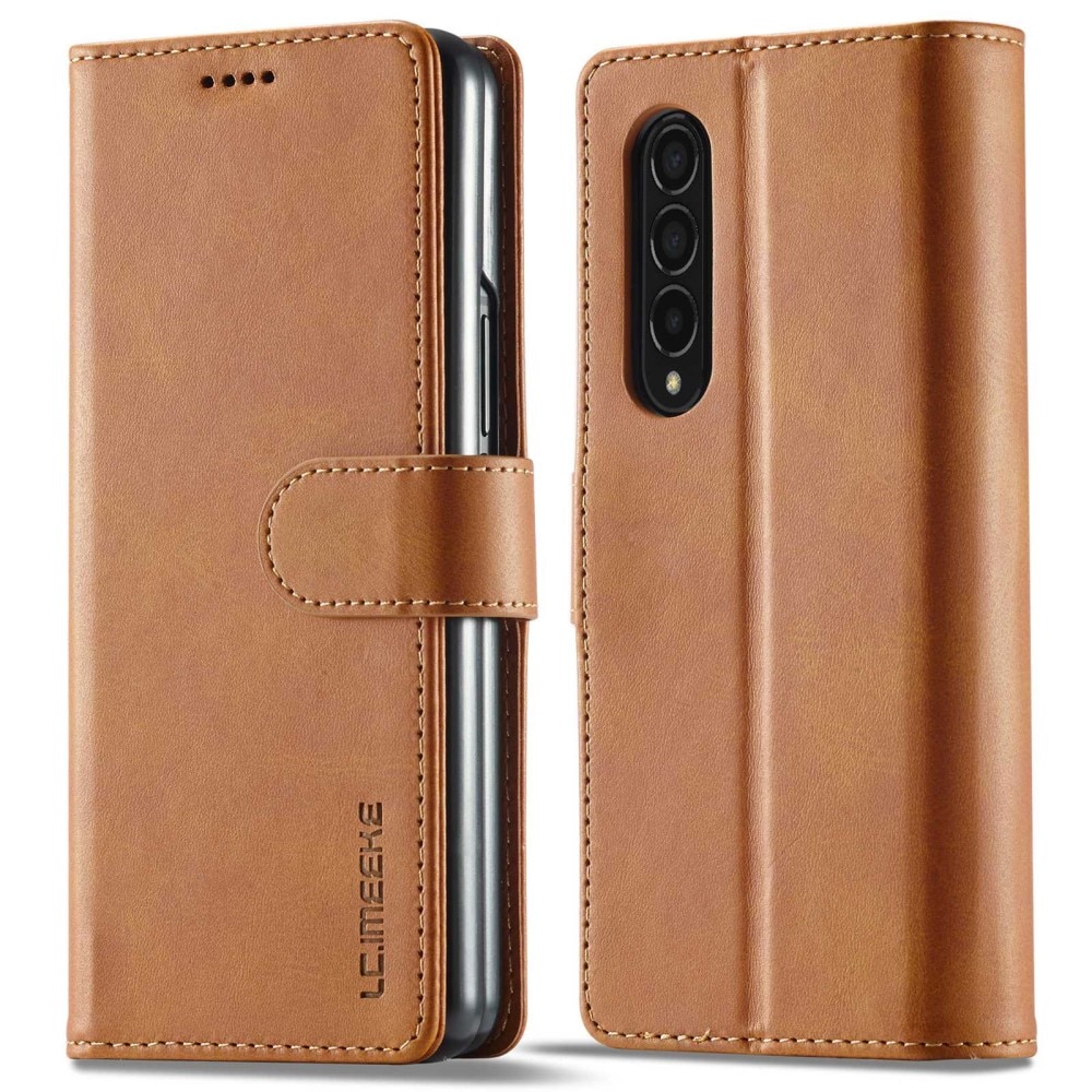 Custodie a portafoglio Samsung Galaxy Z Fold 4 Cognac