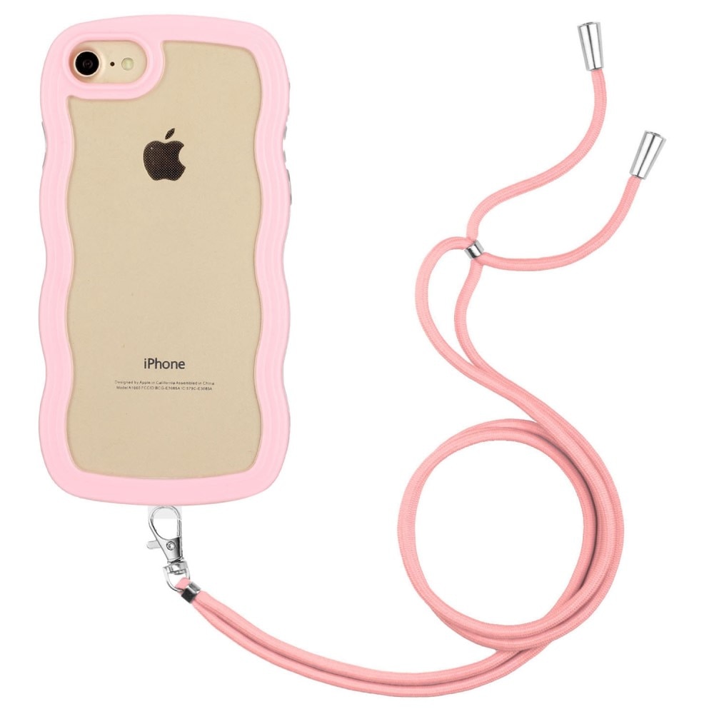 Cover cinturino Wavy Edge iPhone 7/8/SE rosa