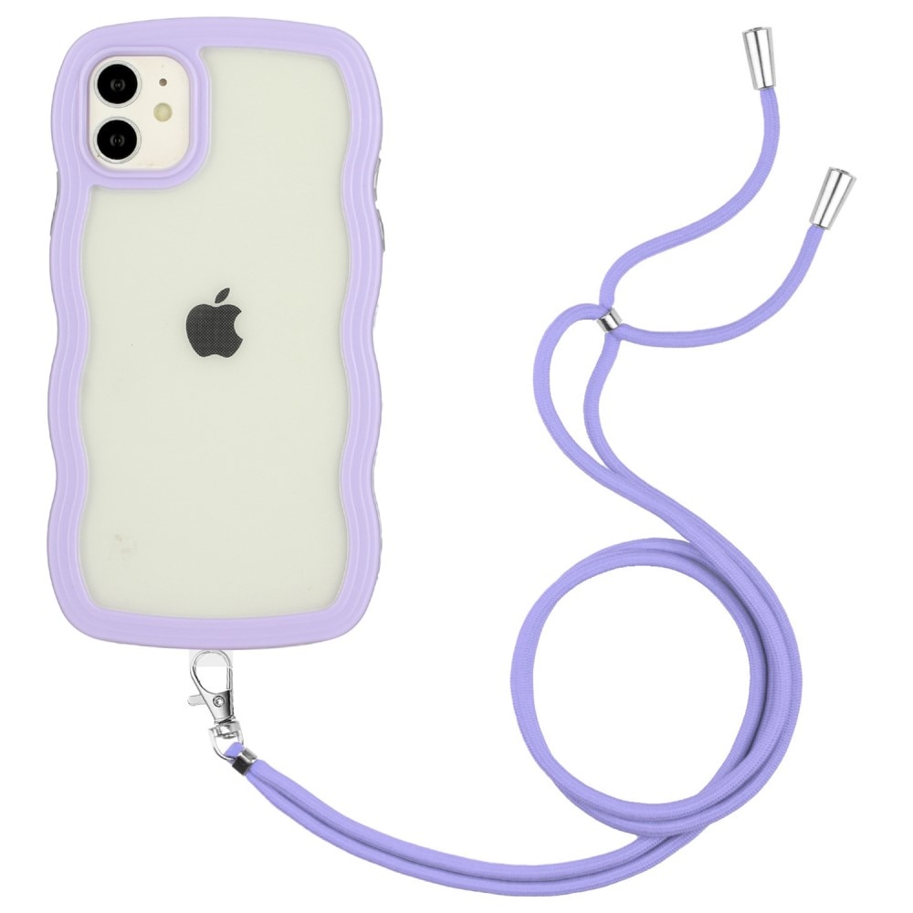 Cover cinturino Wavy Edge iPhone 11 viola