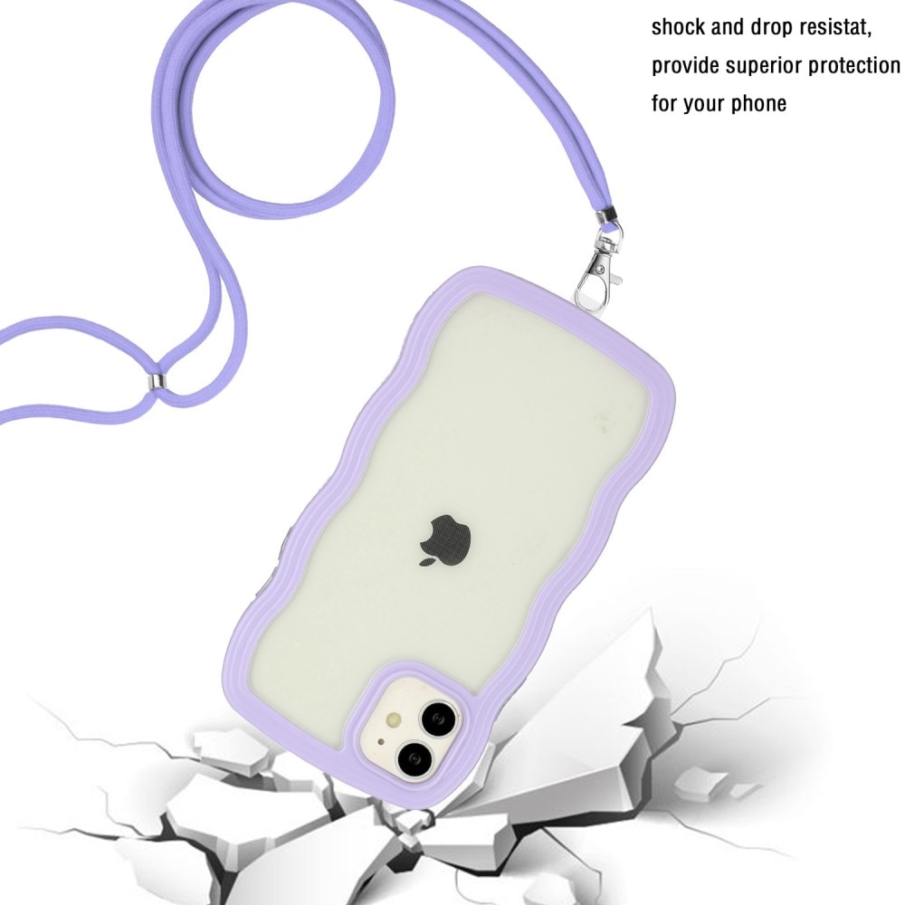 Cover cinturino Wavy Edge iPhone 11 viola