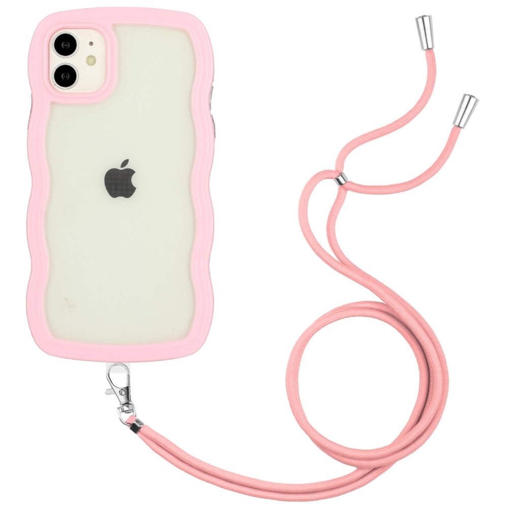 Cover cinturino Wavy Edge iPhone 11 rosa