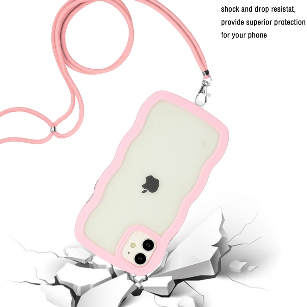 Cover cinturino Wavy Edge iPhone 11 rosa