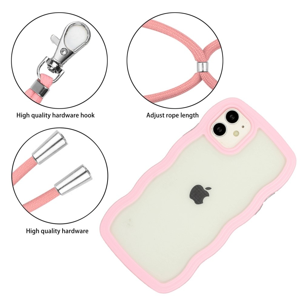 Cover cinturino Wavy Edge iPhone 11 rosa