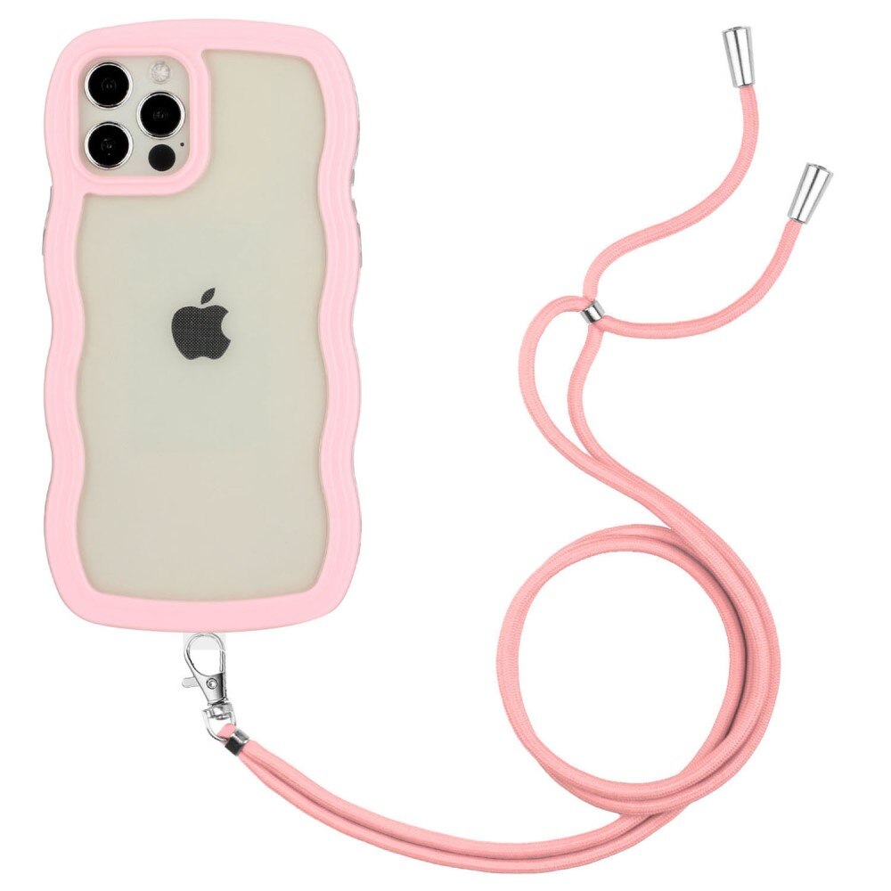 Cover cinturino Wavy Edge iPhone 12/12 Pro rosa