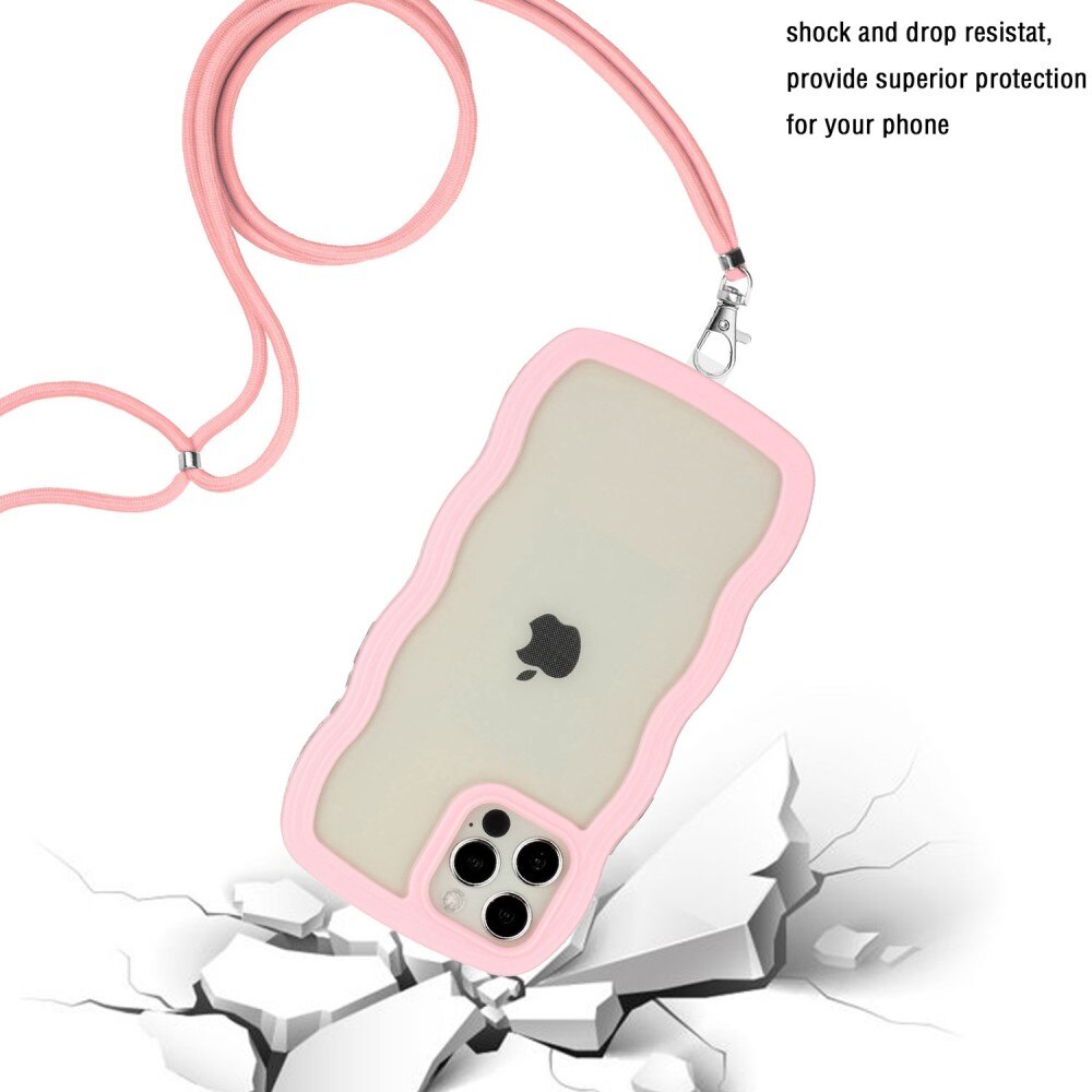 Cover cinturino Wavy Edge iPhone 12/12 Pro rosa