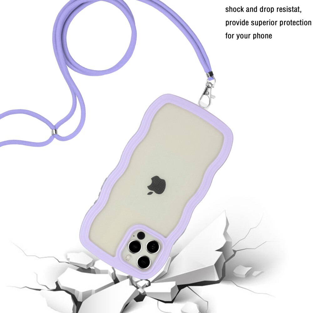 Cover cinturino Wavy Edge iPhone 12/12 Pro viola