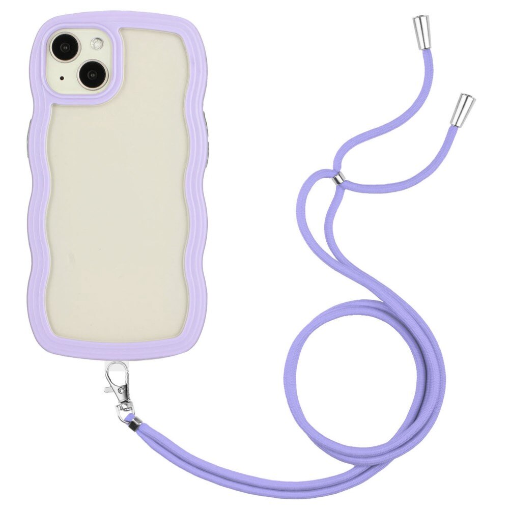 Cover cinturino Wavy Edge iPhone 13 viola