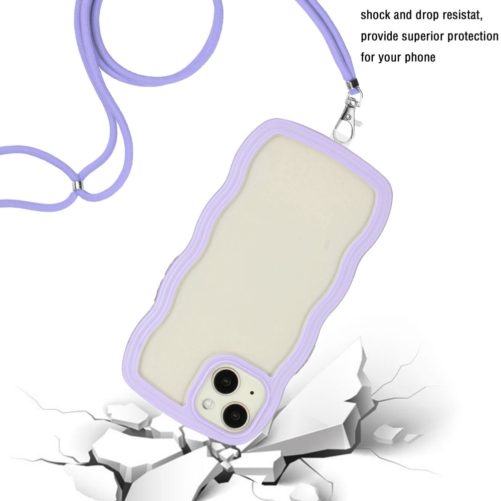 Cover cinturino Wavy Edge iPhone 13 viola