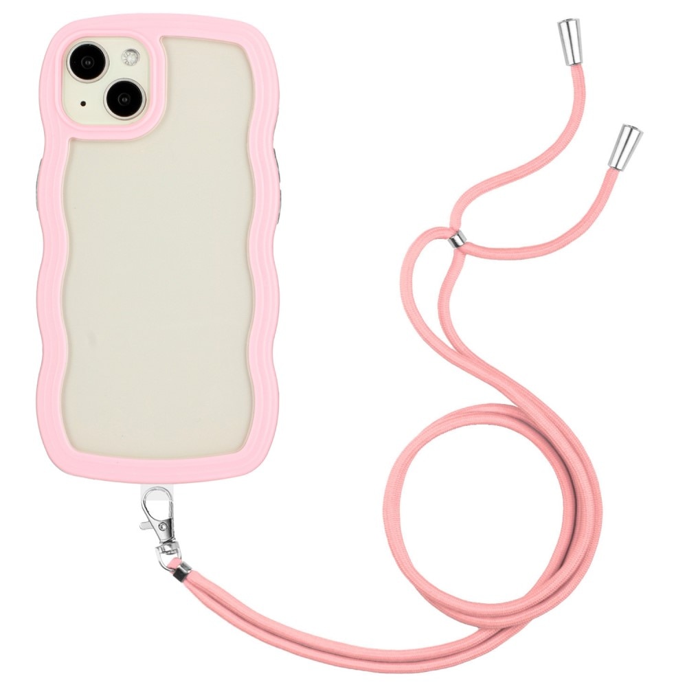 Cover cinturino Wavy Edge iPhone 13 rosa