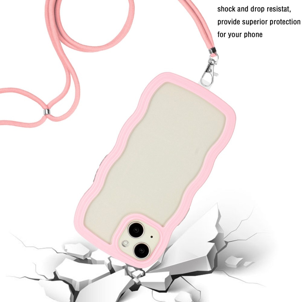 Cover cinturino Wavy Edge iPhone 13 rosa