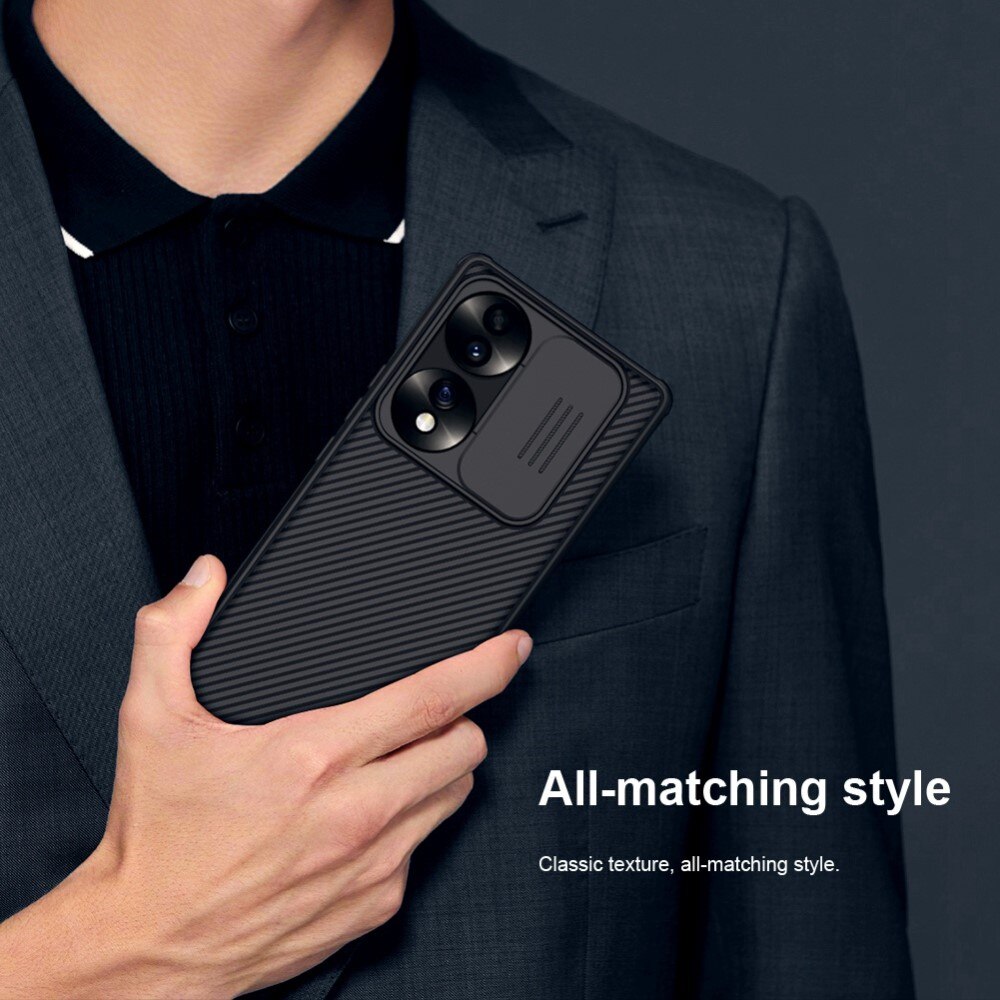 Cover CamShield  Honor 70 Nero