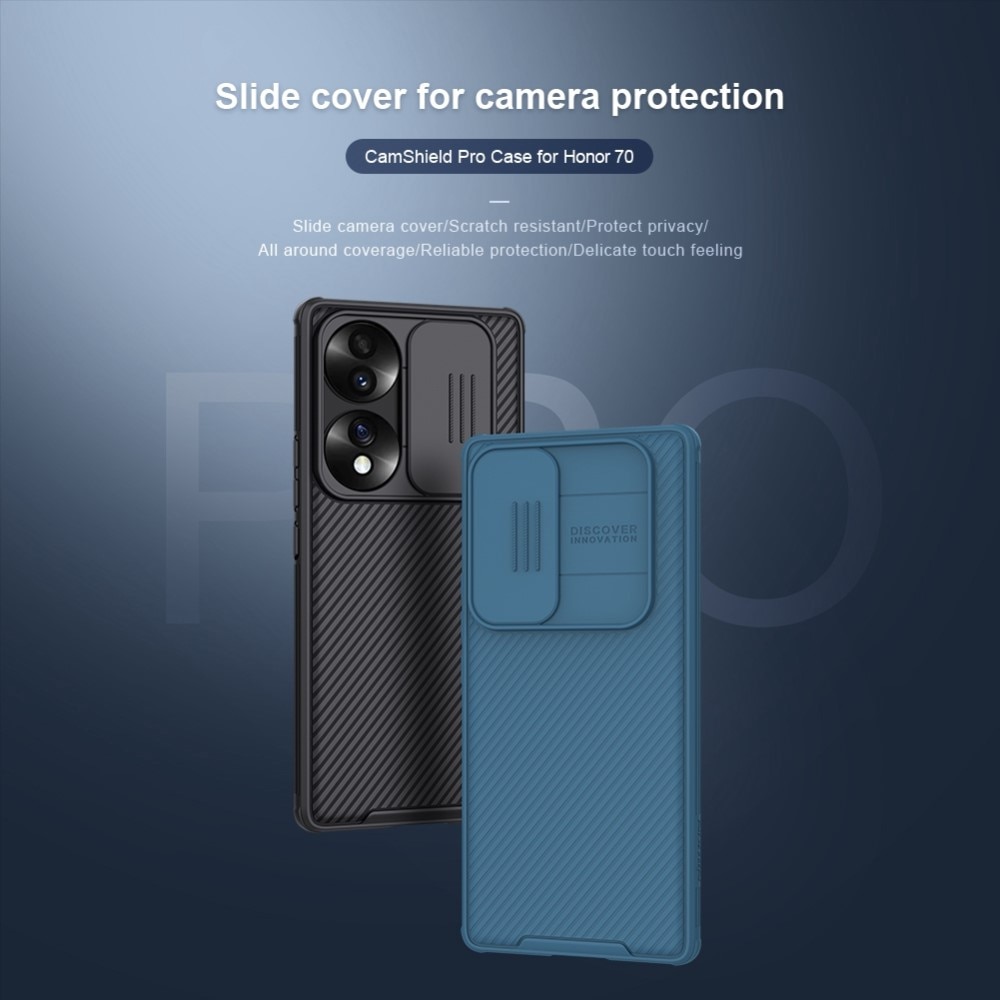Cover CamShield  Honor 70 Nero