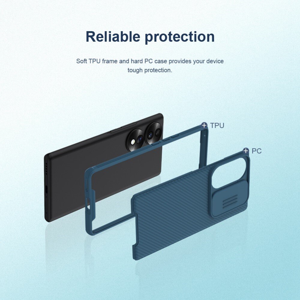 Cover CamShield  Honor 70 Nero