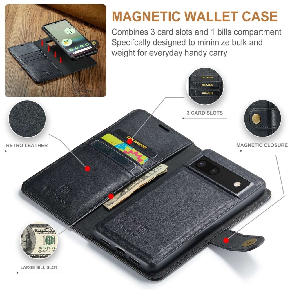 Cover portafoglio Magnet Wallet Google Pixel 6a Black