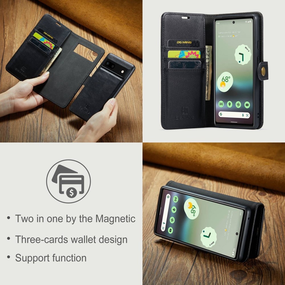Cover portafoglio Magnet Wallet Google Pixel 6a Black