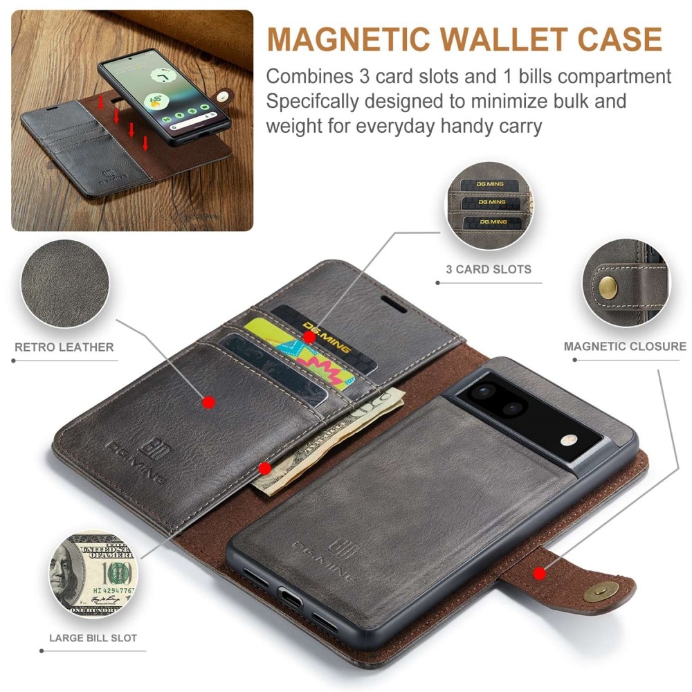 Cover portafoglio Magnet Wallet Google Pixel 6a Brown