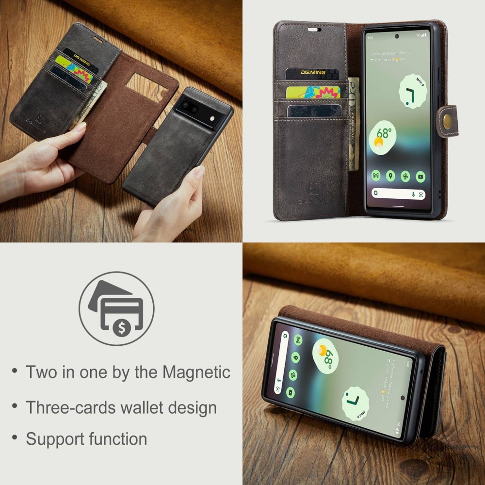 Cover portafoglio Magnet Wallet Google Pixel 6a Brown