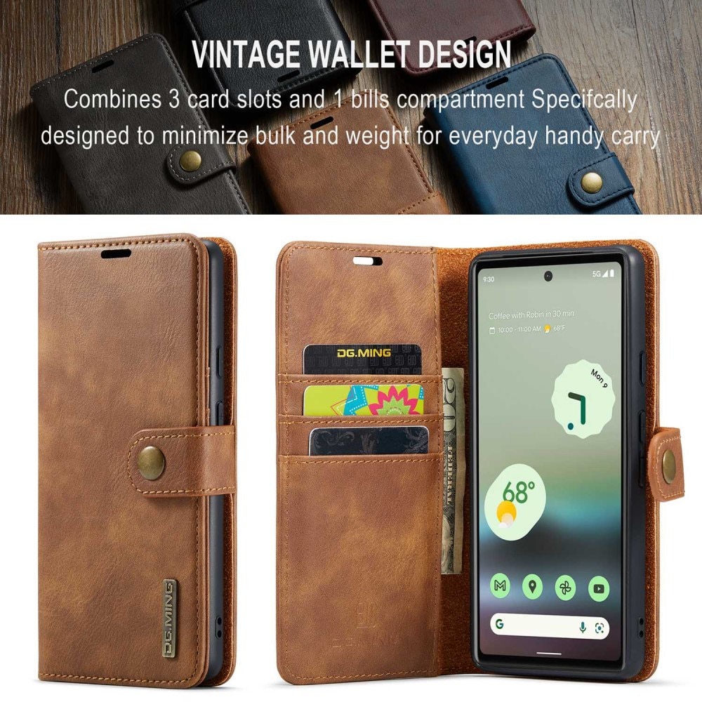 Cover portafoglio Magnet Wallet Google Pixel 6a Cognac