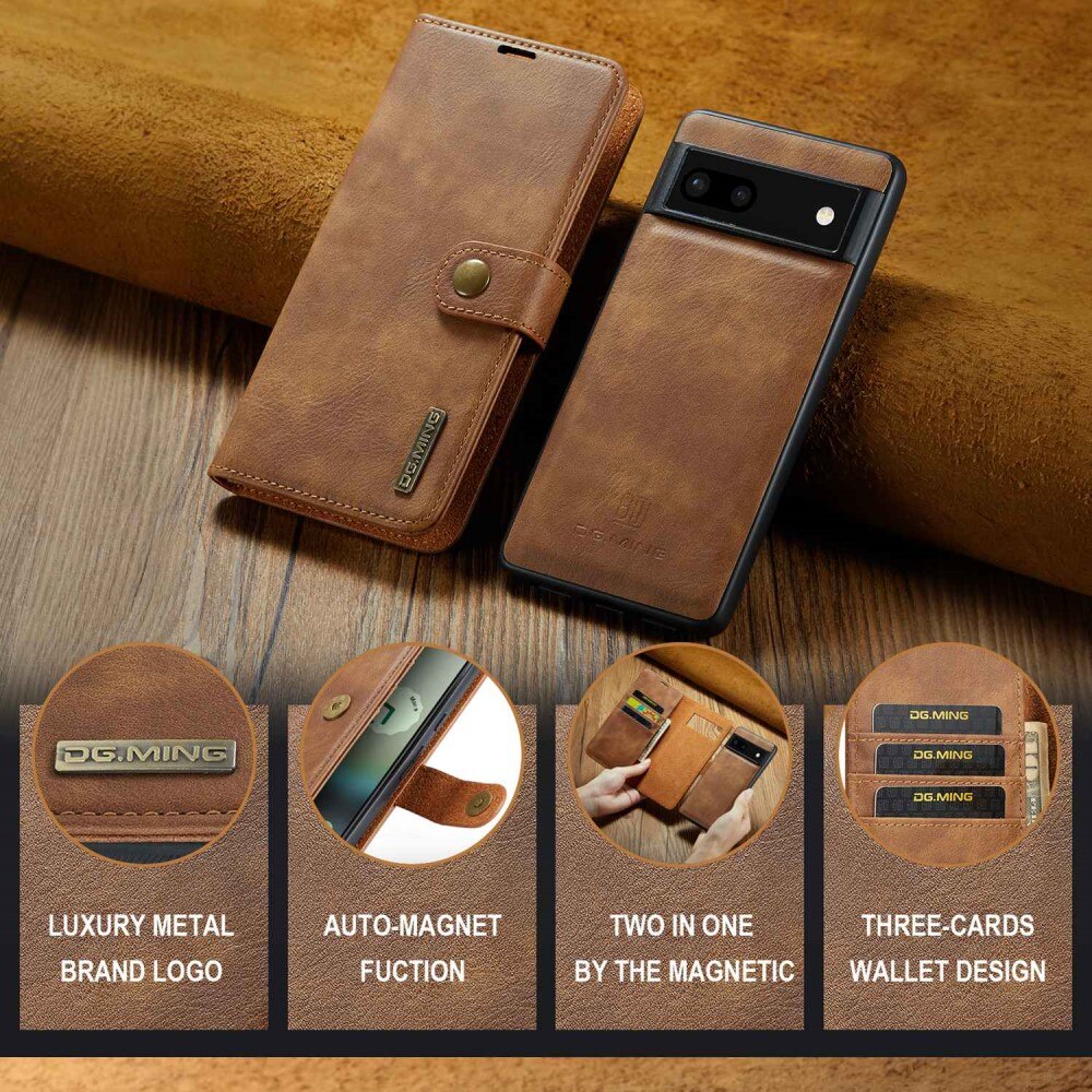 Cover portafoglio Magnet Wallet Google Pixel 6a Cognac