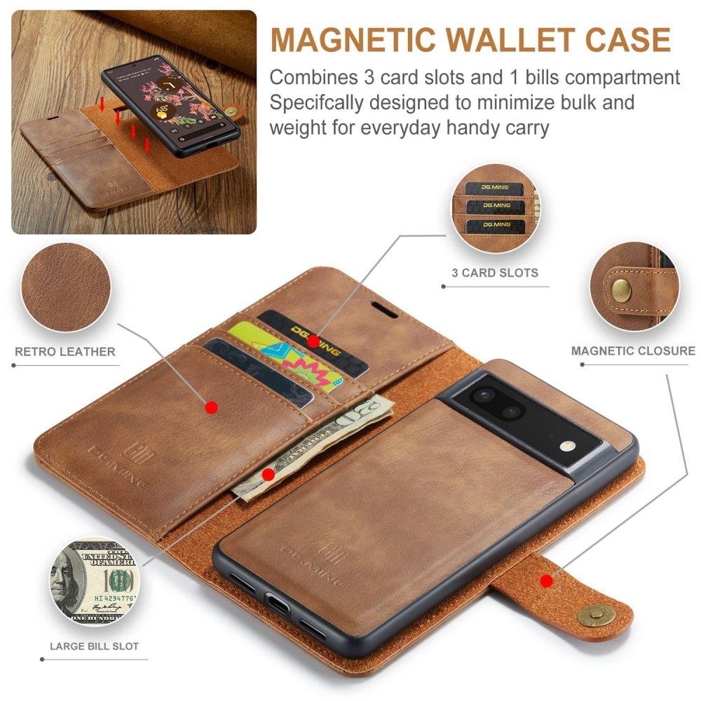 Cover portafoglio Magnet Wallet Google Pixel 7 Cognac